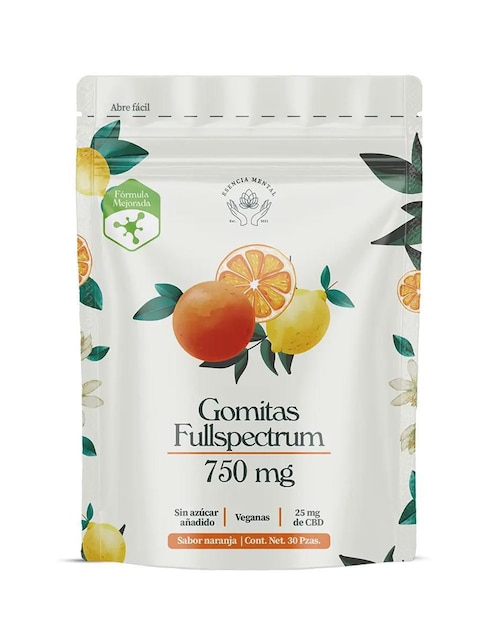 Gomitas con CBD Esencia Mental sabor naranja