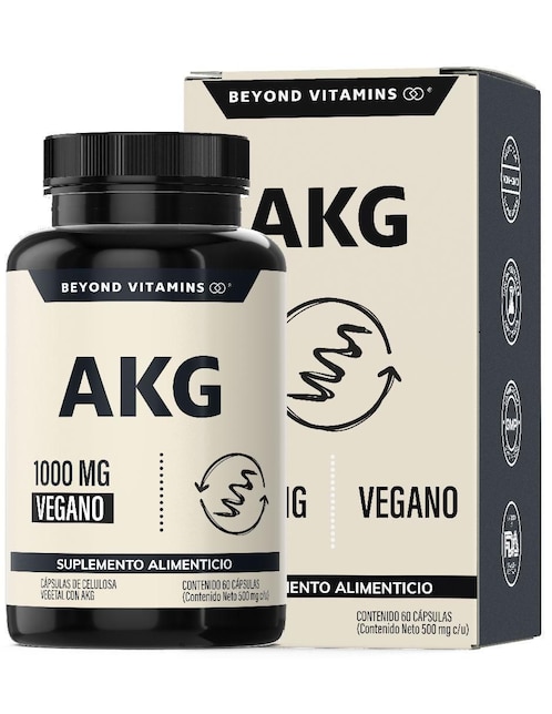 AKG Ácido Alfa Cetoglutárico Beyond Vitamins de 60 cápsulas