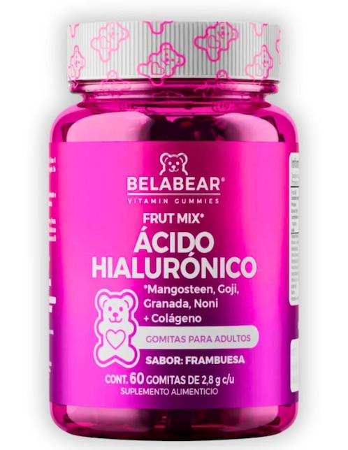 Gomitas Ácido Hialurónico Belabear sabor frambuesa