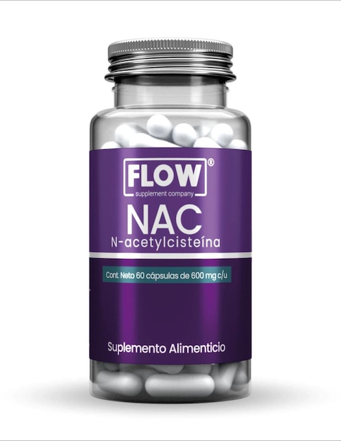 NAC N-Acetylciteína Flow con n-acetyl cysteine de 60 cápsulas