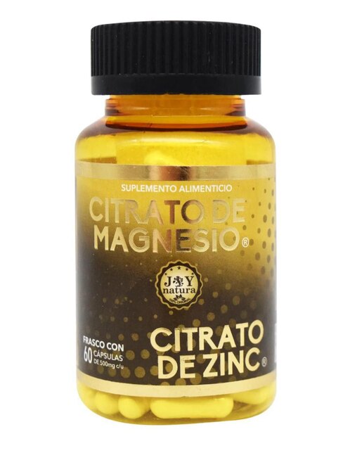 Citrato de Magnesio, Zinc Joy Natura 60 Capsulas