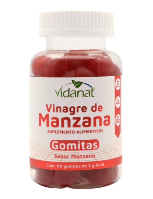 Gomitas Vinagre de Manzana Vidanat de 60 gomitas