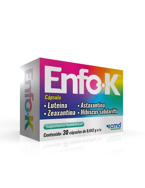 Enfok Astaxantina Y Luteina Cmd de 30 cápsulas