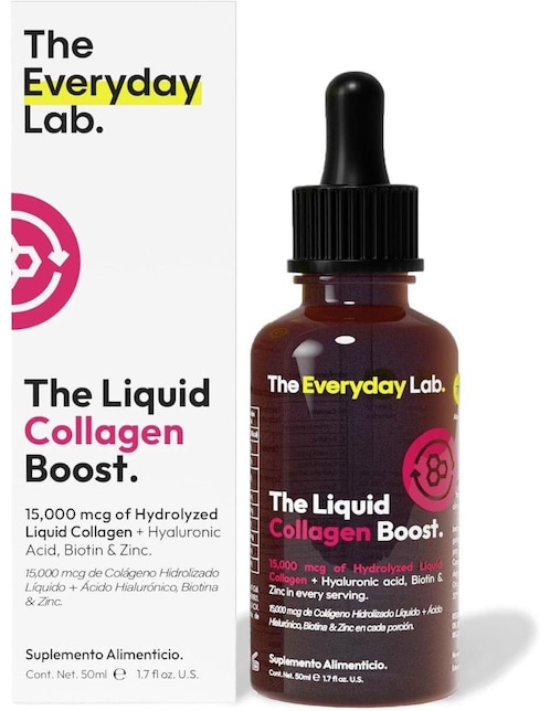 The Liquid Collagen Boost The Everyday Lab con colágeno hidrolizado con biotina y ácido hialurónico