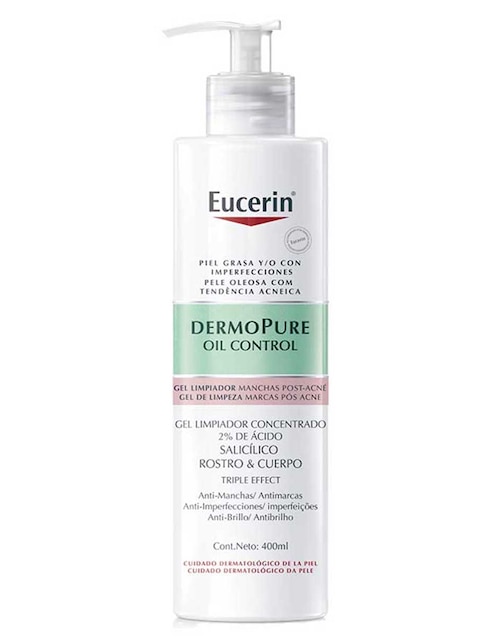 Gel para rostro y cuerpo limpiador Oil Control Eucerin Dermo Pure