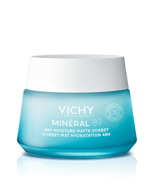 Crema facial recomendada para acné de día Vichy Mineral 89 para piel mixta y grasa