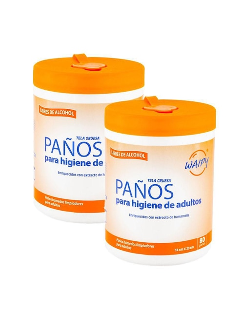 Set de toallas húmedas Waipy 2 piezas