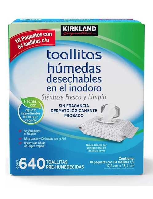 Set de toallas húmedas Kirkland Signature 10 piezas