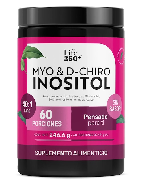 Myo & D-Chiro Inositol en polvo Mezcla 40:1  d-chiro inositol en polvo mezcla 40:1 de 246.6 g 1