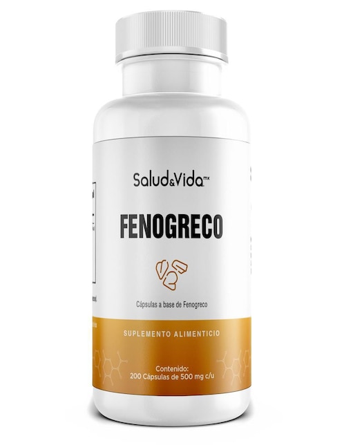 Fenogreco Salud & Vida Mx con fenogreco ( trigonella foenum-graecum) de 200 cápsulas