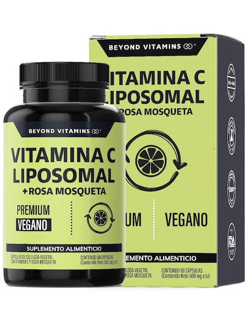 Vitamina C Liposomal con Rosa Mosqueta Vegano Beyond Vitamins de 60 cápsulas
