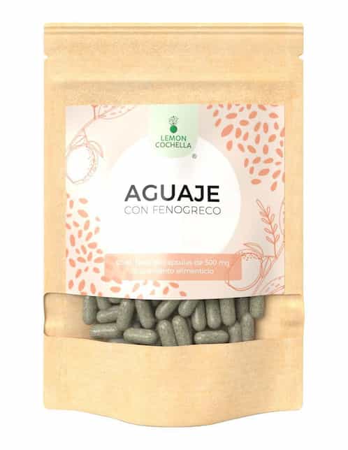 Aguaje con Fenogreco Lemon Cochella con semilla de fenogreco de 60 cápsulas