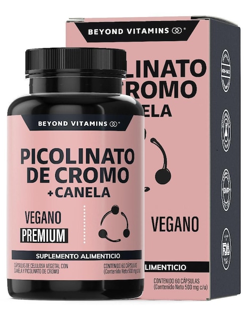 Picolinato de Cromo con Canela Beyond Vitamins de 60 cápsulas
