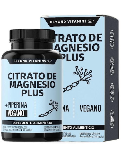 Citrato de Magnesio Plus con Piperina Beyond Vitamins