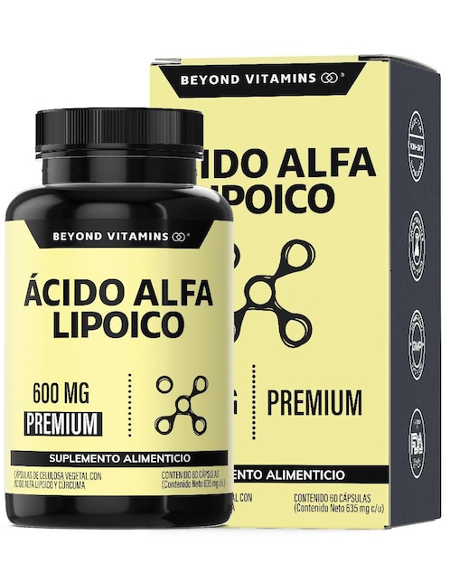 Ácido Alfa Lipóico (ALA) Beyond Vitamins de 60 cápsulas