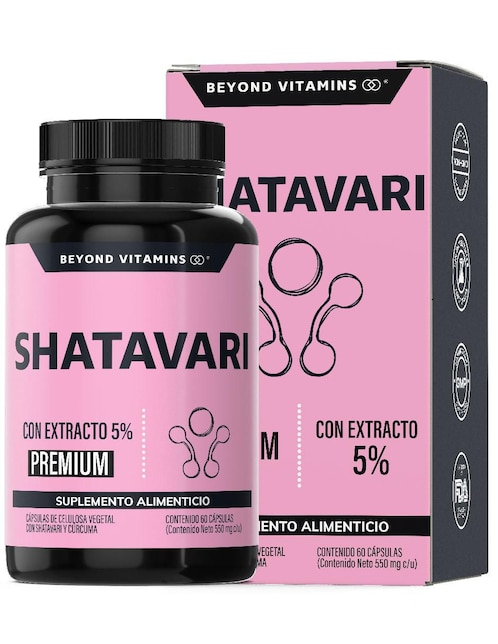 Shatavari con Raíz de Cúrcuma de 60 cápsulas 1