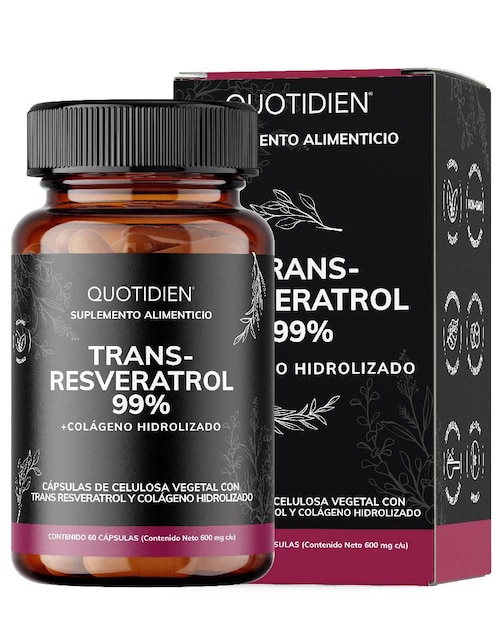 Trans Resveratrol con Colágeno Hidrolizado y Calcio Quotidien