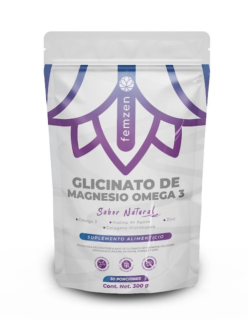 Glicinato de Magnesio y Omega 3 Femzen