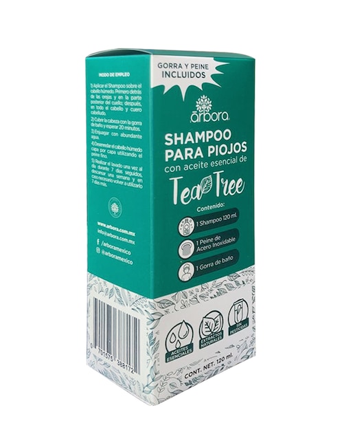Shampoo para cabello Tea Tree 120 ml 1
