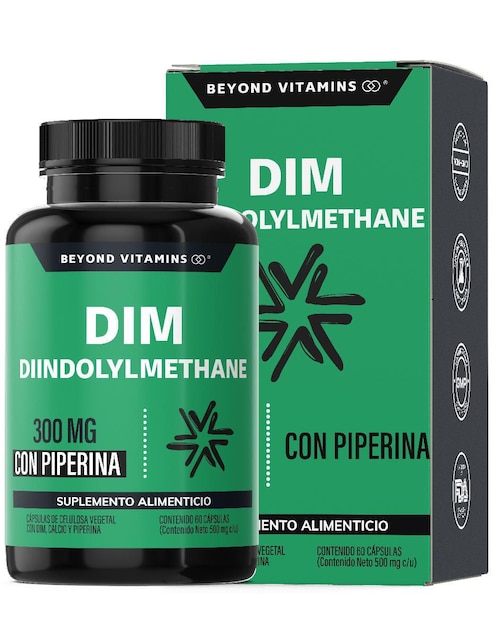 Diindolilmetano Avanzado Con Piperina Beyond Vitamins de 60 cápsulas