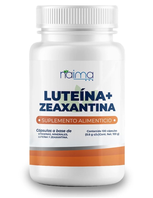 Luteína + Zeaxantina NAIMA con Naima con luteína, zeaxantina de 100 cápsulas