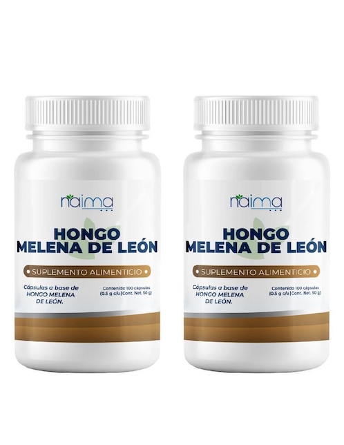 Set de suplementos alimenticios de Hongo Melena de León Naima