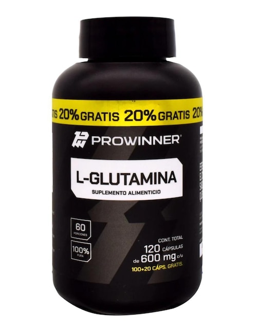 L-Glutamina Prowinner Prowinner con l-glutamina de 120 cápsulas