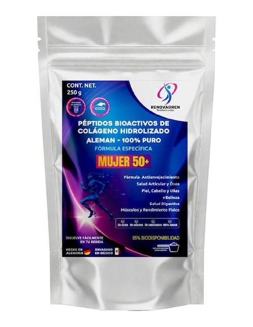 Péptidos de Colágeno Hidrolizado Alemán Mujer 50 + Renovagren