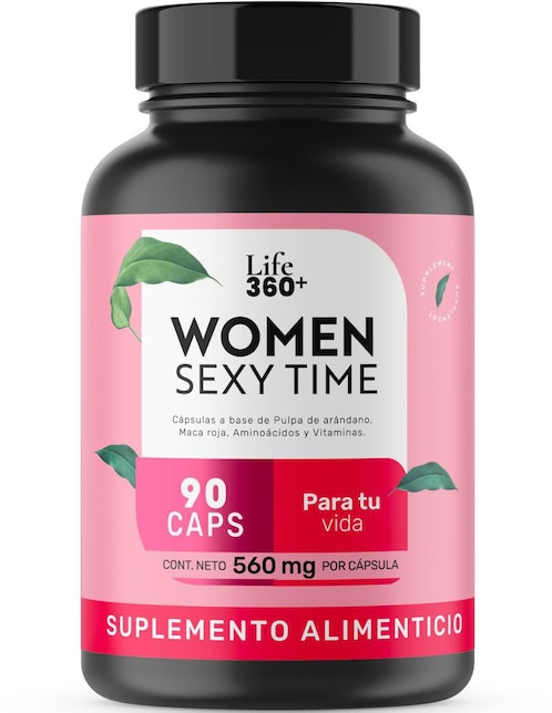 Suplemento alimenticio Life360+ con maca