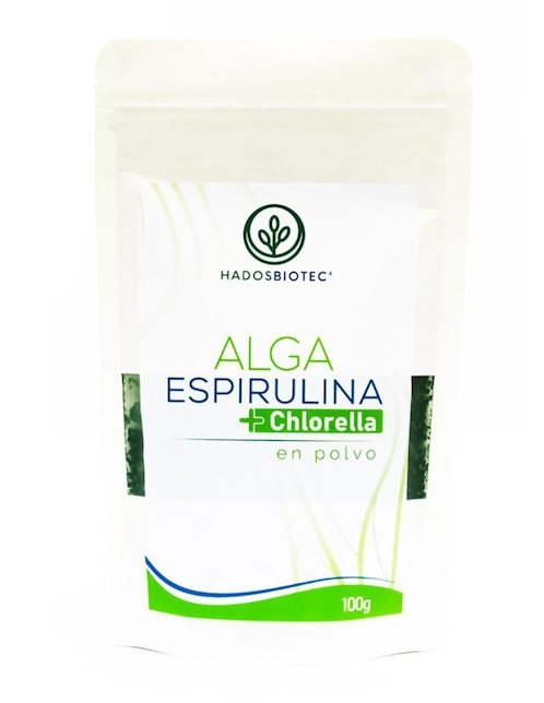 Alga Espirulina + Chlorella Hadosbiotec con alga espirulina de 100 g
