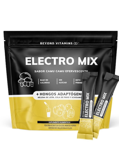 Electro Mix con Hongos Adaptógenos Beyond Vitamins sabor camu camu de 180 g