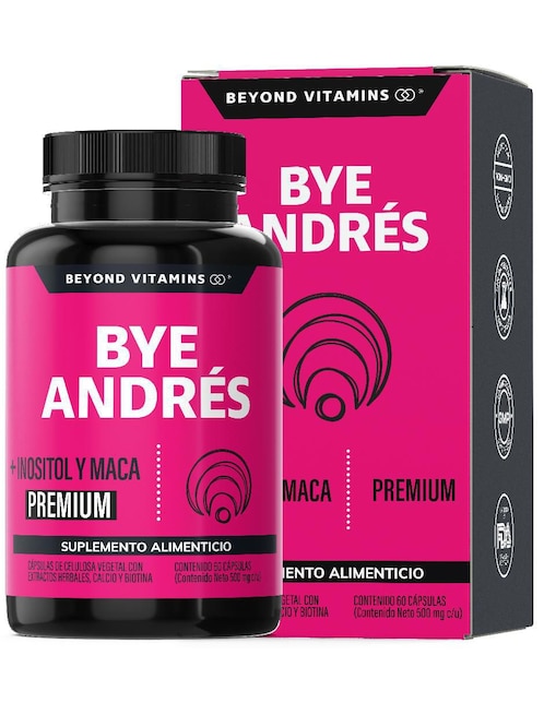 Bye Andres Inositol y Maca Beyond Vitamins de 60 cápsulas