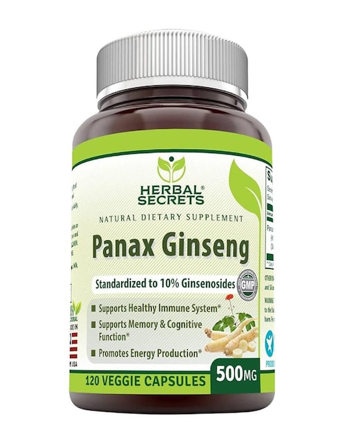 Panax ginseng 500 mg de 120 cápsulas Panax ginseng 500 mg de 120 cápsulas