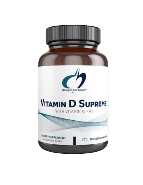vitamina d, k1 y k2 Designs For Health de 30 cápsulas