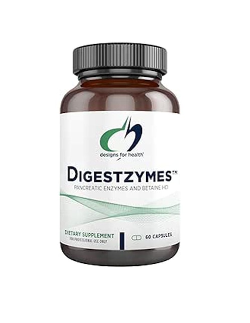 enzymas Designs For Health con enzimas digestivas y probióticos de 60 cápsulas