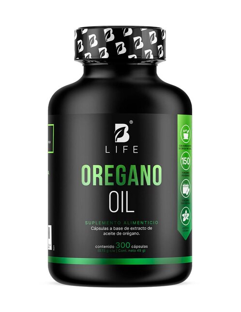Aceite de Orégano de 300 cápsulas