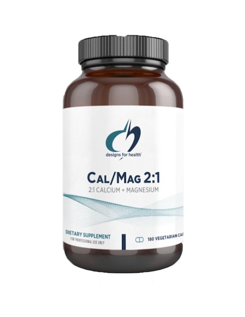 Calcio y Magnesio Designs For Health de 180 cápsulas