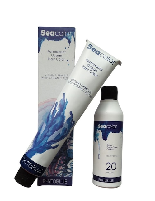 Tinte para cabello SeaColor Phytoblue tono 3 castaño obscuro