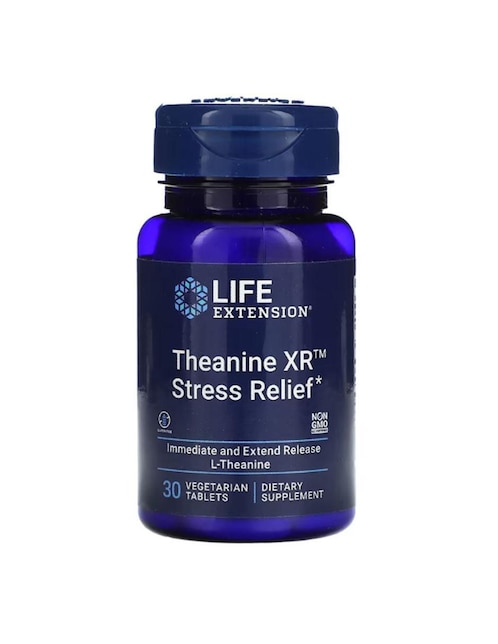 Teanina Life Extension con vitaminas y minerales de 30 cápsulas