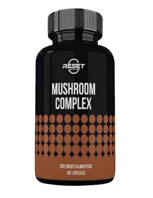 Reset Nutrition Mushroom Complex – 10 Hongos Adaptógenos para Energía, Memoria, Inmunidad y Antioxidantes Reset Nutrition con hongos cola de pavo reishi maitake shiitake y chaga