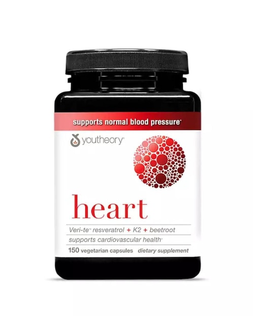 Suplemento para la salud del corazón Youtheory Heart con resveratrol