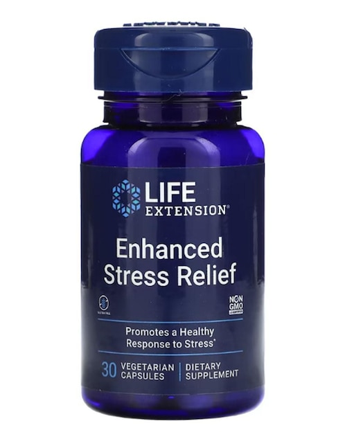 Enhanced Stress Life Extension con l-teanina de 30 cápsulas