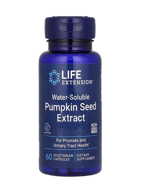 Pumpkin Seed Extract Life Extension con vitaminas y minerales de 60 cápsulas