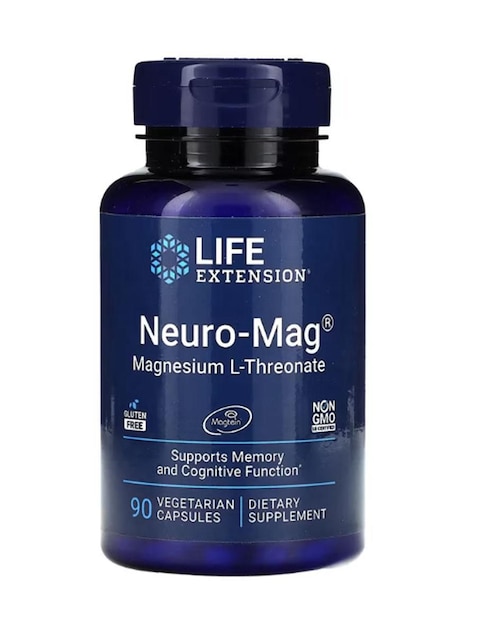 Neuro Mag Life Extension con magnesio de 90 cápsulas