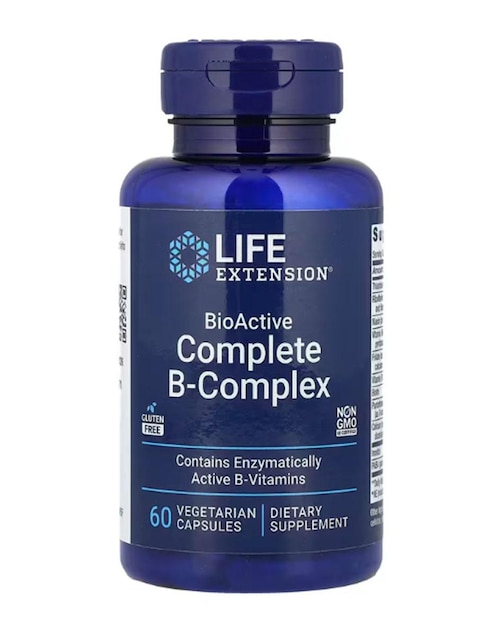 Complejo B Life Extension con vitaminas y minerales de 60 cápsulas