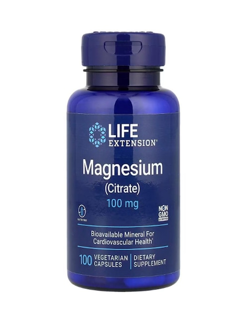 Magnesio (citrato) Life Extension con magnesio de 100 cápsulas