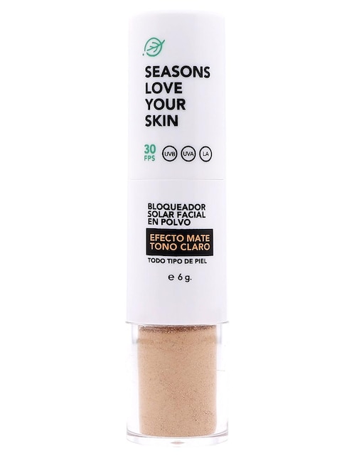 Bloqueador solar FPS 30 Bloqueador Solar Facial en Polvo Solares 6 g 1