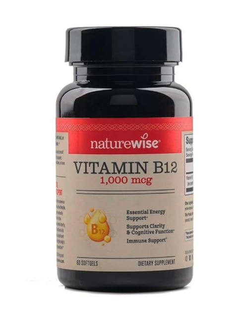 Vitamina B12 1000 mcg Nature Wise de 60 cápsulas