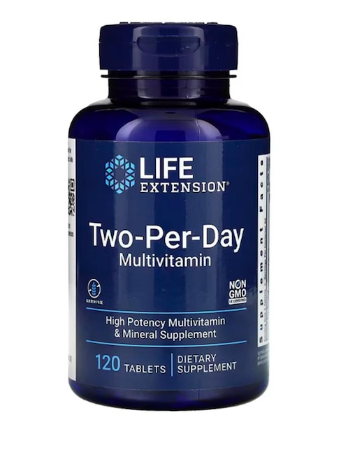 Sos por Día Life Extension con multivitaminico de 120 cápsulas