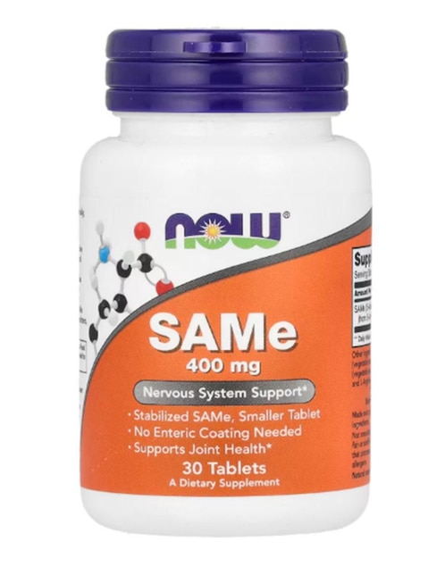 SAMe Now Foods con vitaminas y minerales de 30 tabletas